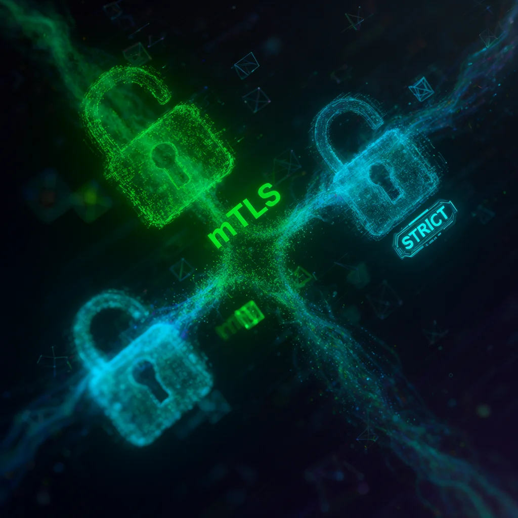 Шифрование mTLS между двумя сервисами в mesh