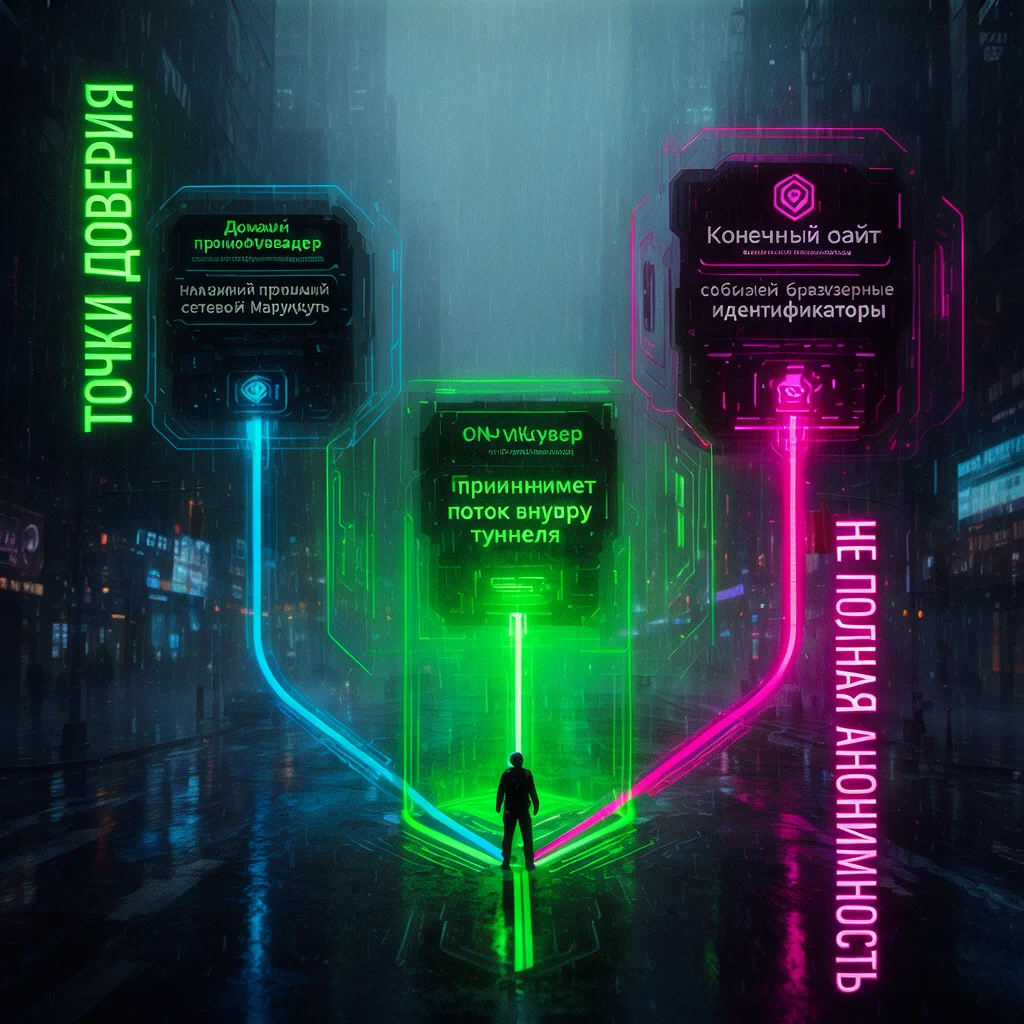 VPN меняет точку доверия, но не стирает идентичность
